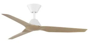 Fanco Smart Infinity-iD 48" (1220mm) DC Ceiling Fan With Remote White & Beechwood by Fanco, a Ceiling Fans for sale on Style Sourcebook