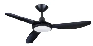 Hunter Pacific 48" 1200mm 3 Blade Polar 2 DC Ceiling Fan with 18W CCT LED Light Black by Hunter Pacific, a Ceiling Fans for sale on Style Sourcebook