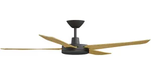 Calibo Enviro 60" (1530mm) DC Ceiling Fan with Remote Black & Bamboo by Calibo, a Ceiling Fans for sale on Style Sourcebook