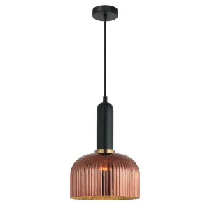 CLA Vintaj Ribbed Dome Pendant (E27) Copper by Compact Lamps Australia, a Pendant Lighting for sale on Style Sourcebook