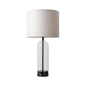 Mayfield Ira Antique Bronze Accented Table Lamp (E27) White by Mayfield, a Table & Bedside Lamps for sale on Style Sourcebook