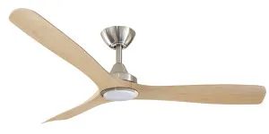 ThreeSixty 52" Spitfire DC Ceiling Fan with Brushed Nickel Motor and 18W CCT LED Light Natural Blades by ThreeSixty, a Ceiling Fans for sale on Style Sourcebook