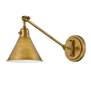 Hinkley Vintage Small Swing Adjustable Wall Sconce (E27) Heritage Brass by Hinkley, a Spotlights for sale on Style Sourcebook