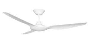 ThreeSixty Delta 52" (1320mm) Polymer Blade DC Ceiling Fan Matte White by ThreeSixty, a Ceiling Fans for sale on Style Sourcebook