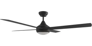 Calibo Heron 48" (1220mm) Indoor/Outdoor Ceiling Fan With 18W CCT LED Light Black by Calibo, a Ceiling Fans for sale on Style Sourcebook