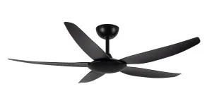 Brilliant Amari 56" (1420mm) Indoor/Outdoor Coastal Ceiling Fan and Remote Black by Brilliant, a Ceiling Fans for sale on Style Sourcebook