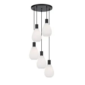 Telbix Tresor Glass Pendant E27 5 Cluster Light by Telbix, a Pendant Lighting for sale on Style Sourcebook