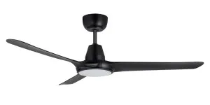 Ventair Spyda EC 50" (1250mm) Ceiling Fan with 20W LED Light Black by Ventair, a Ceiling Fans for sale on Style Sourcebook