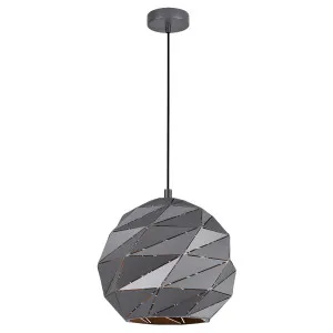 CLA Origami Large Pendant (E27) Grey by Compact Lamps Australia, a Pendant Lighting for sale on Style Sourcebook