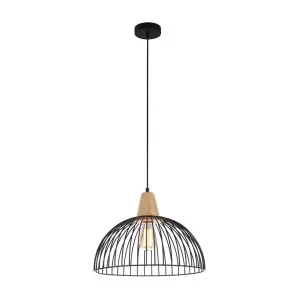 CLA Strand Dome Cage Pendant (E27) Black by Compact Lamps Australia, a Pendant Lighting for sale on Style Sourcebook