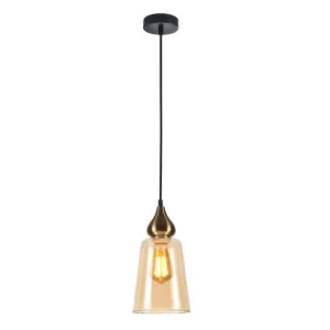 Amber CLA Jerez Glass Pendant (E27) 1 Light by Compact Lamps Australia, a Pendant Lighting for sale on Style Sourcebook