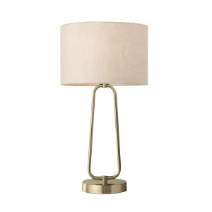 Mayfield Nika Table Lamp (E27) Brass & Champagne by Mayfield, a Table & Bedside Lamps for sale on Style Sourcebook