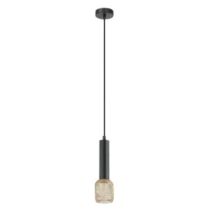 CLA Mikro Mesh Pendant (E14) Black & Brass by Compact Lamps Australia, a Pendant Lighting for sale on Style Sourcebook