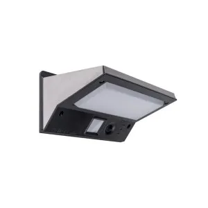 Solar Lighting Direct Flush Mount Solar LED Wall Light IP44 Black by Solar Lighting Direct, a Wall Lighting for sale on Style Sourcebook