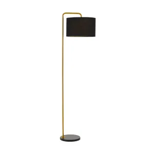 Telbix Ingrid 1 Light Floor Lamp (E27) Gold & black by Telbix, a Floor Lamps for sale on Style Sourcebook