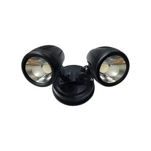 Telbix Illume 2 Light Exterior Security Spotlight IP44 Black by Telbix, a Spotlights for sale on Style Sourcebook