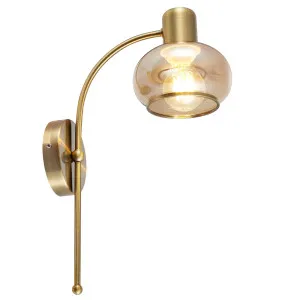 Telbix Marbell 1 Light Wall Light (E27) Antique Brass by Telbix, a Outdoor Lighting for sale on Style Sourcebook