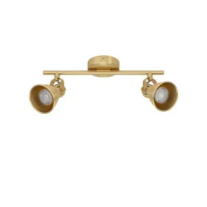 Eglo Seras 2 Light Cool White LED Spot Light Matt Brass by Eglo, a Spotlights for sale on Style Sourcebook