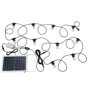 Eglo Solar Multicolour Festoon Lights Black by Eglo, a Outdoor Lighting for sale on Style Sourcebook