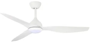 Claro Whisper DC 52" Ceiling Fan with CCT LED Light and Remote White by Claro, a Ceiling Fans for sale on Style Sourcebook