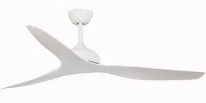 Claro Whisper 58" DC Ceiling Fan with Remote White by Claro, a Ceiling Fans for sale on Style Sourcebook