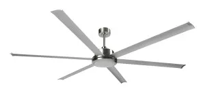 Brilliant Colossus 84" DC Ceiling Fan with Remote and Wall Controller Satin Nickel & Aluminium by Brilliant, a Ceiling Fans for sale on Style Sourcebook