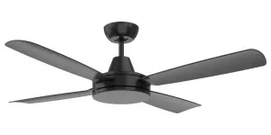 Mercator Nemoi 48" DC Indoor/Outdoor Ceiling Fan with Remote Black by Mercator, a Ceiling Fans for sale on Style Sourcebook