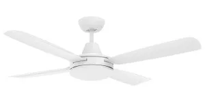 Mercator Nemoi 48" DC Indoor/Outdoor Ceiling Fan with CCT LED Light and Remote White by Mercator, a Ceiling Fans for sale on Style Sourcebook