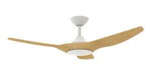 Domus Strike 48" DC Ceiling Fan with Remote White & Oak by Domus, a Ceiling Fans for sale on Style Sourcebook