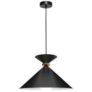 Cougar Julia 1 Light Large Pendant Black by Cougar, a Pendant Lighting for sale on Style Sourcebook