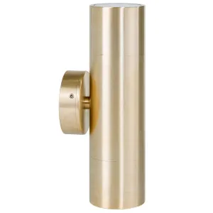 Havit Brass Tivah Up/Down Wall Pillar Light GU10 2 x 3/5/7W Tri Colour by Havit, a Outdoor Lighting for sale on Style Sourcebook