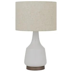 Telbix Jacin Table Lamp White by Telbix, a Table & Bedside Lamps for sale on Style Sourcebook