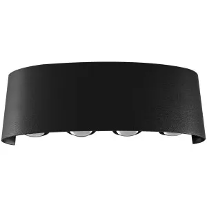 Calibo Bold 8W Multi-Beam LED Exterior Wall Light Black by Calibo, a Outdoor Lighting for sale on Style Sourcebook