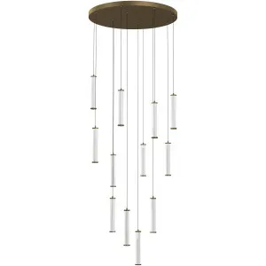 Calibo Charm 12 Light Cluster LED Pendant Light Brass by Calibo, a Outdoor Lighting for sale on Style Sourcebook