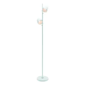 Sara 2 Light Metal Floor Lamp White by Mercator, a Lighting for sale on Style Sourcebook