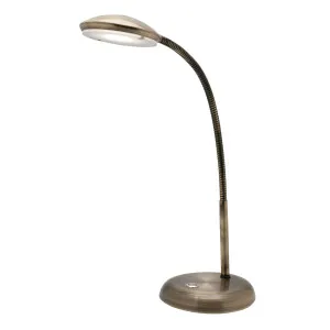 Mercator Dylan 4.5W LED Touch Adjustable Table Lamp Antique Brass by Mercator, a LED Lighting for sale on Style Sourcebook