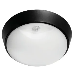 Fletcher 10W LED Bunker Exterior Light With Sensor Round by Mercator, a Outdoor Lighting for sale on Style Sourcebook