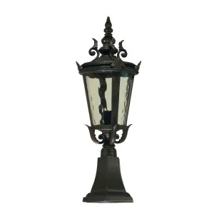 Lode Albany Antique Bronze Pillar Mount Light IP44 Small by Lode International, a Outdoor Lighting for sale on Style Sourcebook