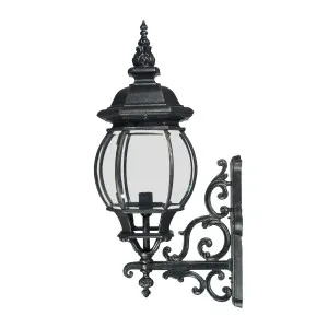 Lode Flinders Antique Black Wall Light IP12 Large by Lode International, a Outdoor Lighting for sale on Style Sourcebook