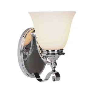 Lode Dallas Opal Glass Wall Bracket Light Chrome by Lode International, a Wall Lighting for sale on Style Sourcebook