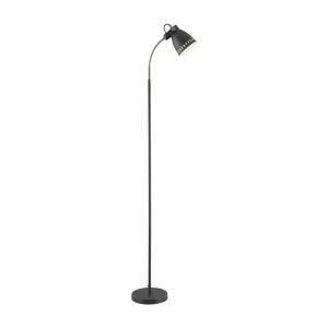 Telbix Nova Industrial Style Adjustable Floor Lamp (E27) Black by Telbix, a Floor Lamps for sale on Style Sourcebook