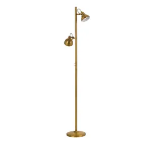 Telbix Carson 2 Light Floor Lamp (GU10) Antique Brass by Telbix, a Floor Lamps for sale on Style Sourcebook