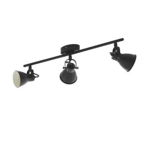 Eglo Seras 2 Black LED Indoor Spot Light (GU10) 3 Light by Eglo, a Spotlights for sale on Style Sourcebook