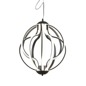 Illuminati Novara Black CCT LED Pendant Light Small by Illuminati, a LED Lighting for sale on Style Sourcebook