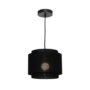 Cougar Bern Black 1 Light Pendant Small by Cougar, a Pendant Lighting for sale on Style Sourcebook