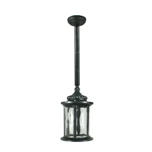 Lode Argyle Lantern Style Rod Pendant Light Antique Black by Lode International, a Pendant Lighting for sale on Style Sourcebook