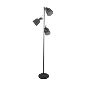 Domus 3 Light Rustica Metal Cage Floor Lamp (E14) Black by Domus, a Floor Lamps for sale on Style Sourcebook