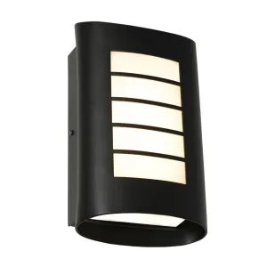 Cougar Bicheno 8W LED Exterior Wall Light IP44 Black by Cougar, a Outdoor Lighting for sale on Style Sourcebook