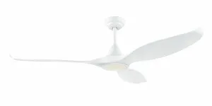 Eglo Noosa 52" 3 Blade DC Indoor/Outdoor Ceiling Fan With 18W CCT Dimmable LED Light White by Eglo, a Ceiling Fans for sale on Style Sourcebook