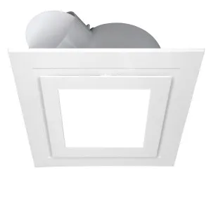 Square Ventair Airbus 200 Pro-V Bathroom Exhaust Fan With 10W LED Light White by Ventair, a Exhaust Fans for sale on Style Sourcebook